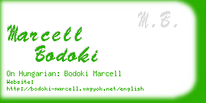 marcell bodoki business card